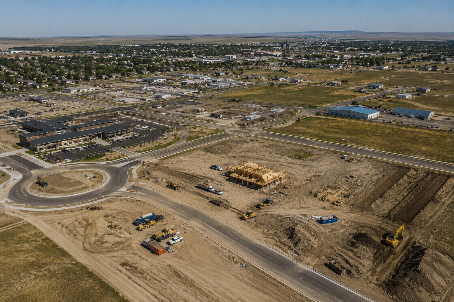 Aerial view of MILéS City's master-planned industrial park